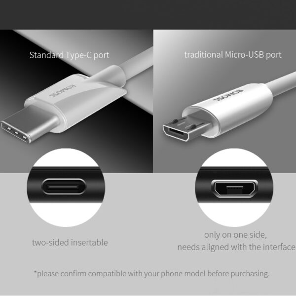 Romoss CB308 1 Meter USB Cable & Data Transmission - Image 4