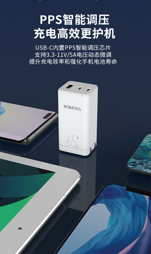 Romoss AC65H 65W Fast Charging Power Adaptor - Image 12