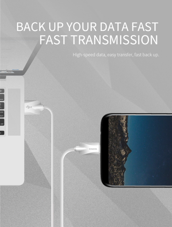 Romoss CB308 1 Meter USB Cable & Data Transmission - Image 10