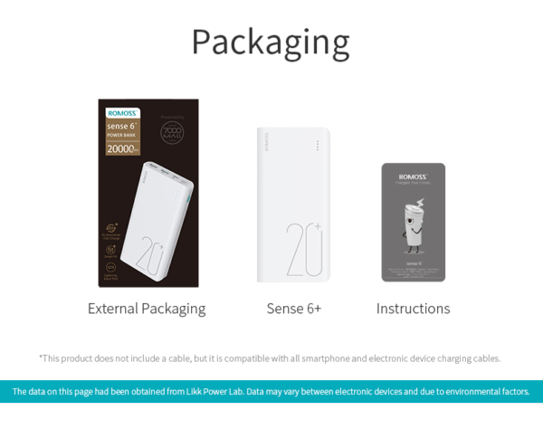 Romoss Sense 6+ 20000mAh Powerbank - Image 15