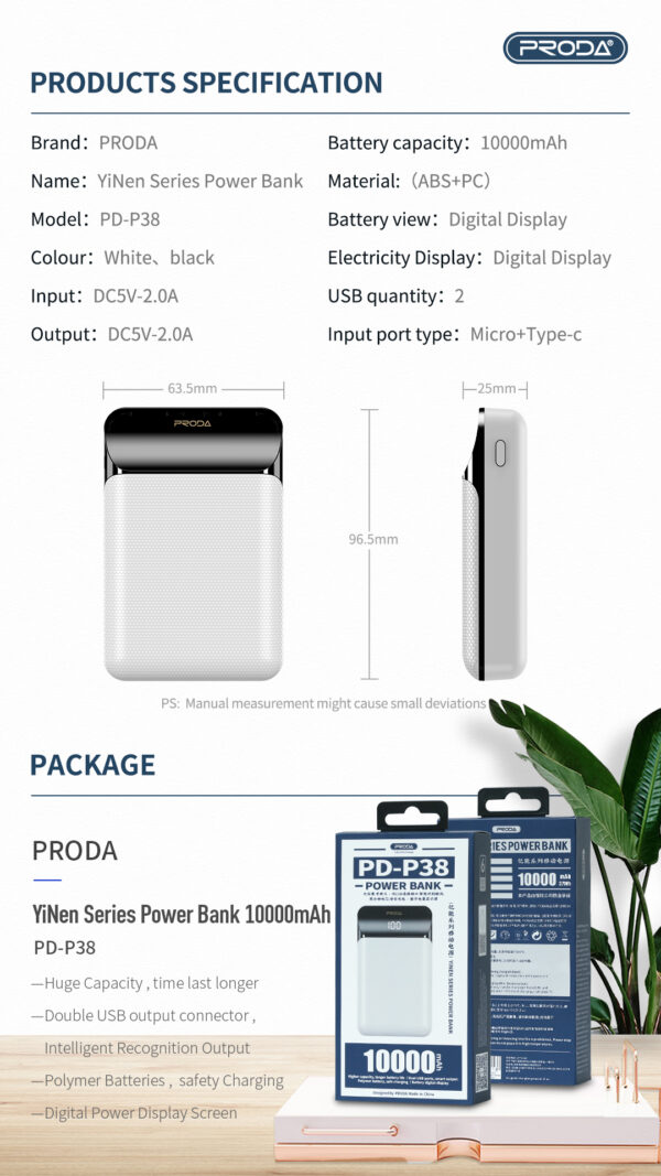 PRODA PD P38 Yinen Series Powerbank - Image 8